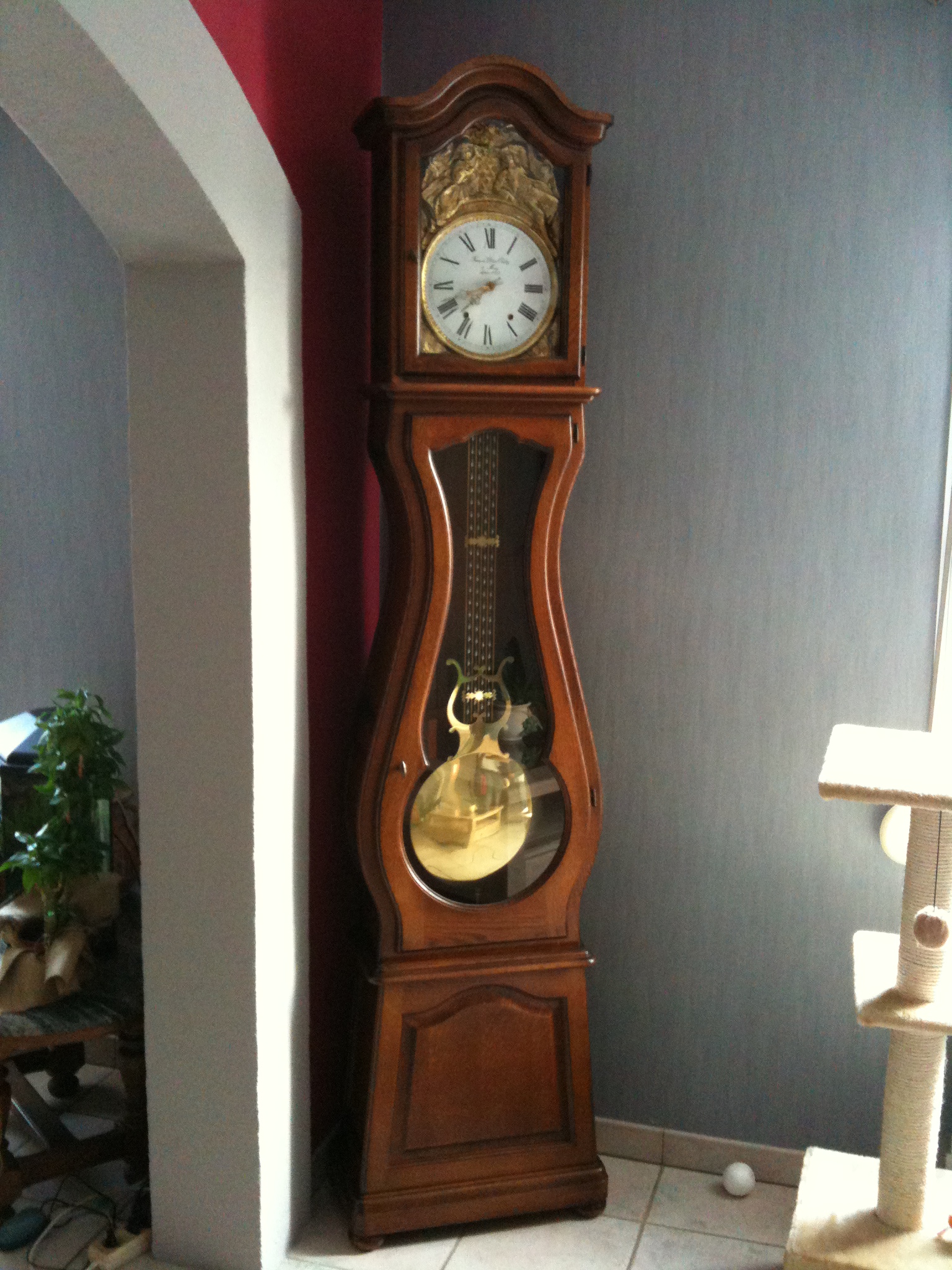 Horloge ancienne avec teinte à changer