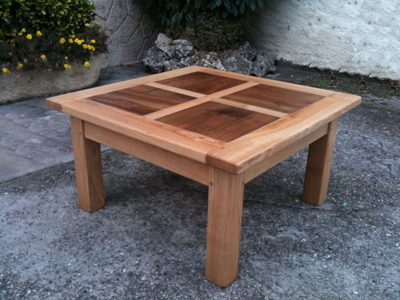 Table de salon bois et céramique